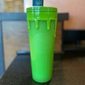 Starbucks 2023 Fall Halloween Lime Green Slime tumbler